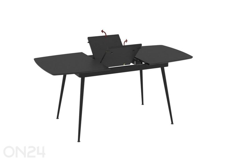 Pikendatav söögilaud Yense 80x125/165 suurendatud