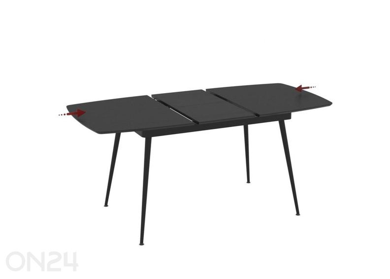 Pikendatav söögilaud Yense 80x125/165 suurendatud