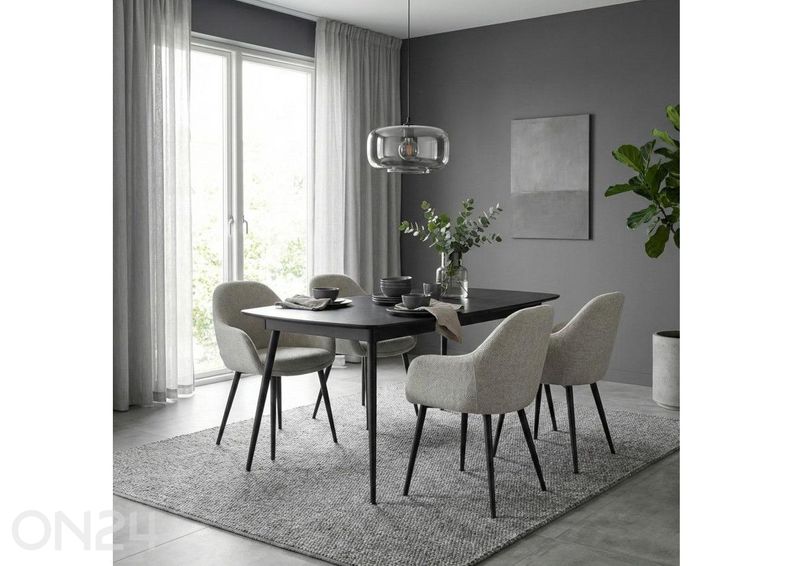 Pikendatav söögilaud Yense 80x125/165 suurendatud