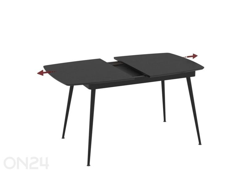 Pikendatav söögilaud Yense 80x125/165 suurendatud