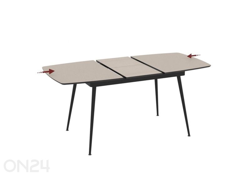 Pikendatav söögilaud Yense 80x125/165 suurendatud