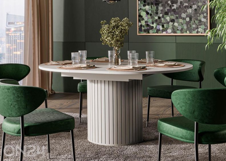 Pikendatav söögilaud Zante 120x120/160 cm suurendatud