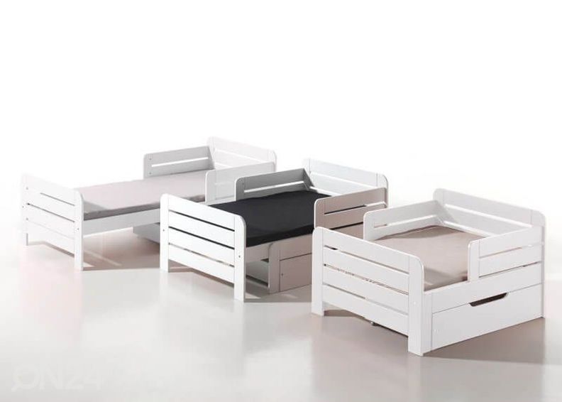 Pikendatav voodi Jumper 90x140/160/190 cm suurendatud