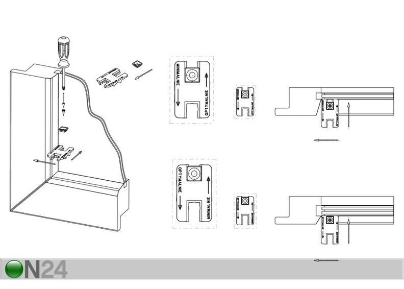 Pimendav voldikkardin 50-60x180 cm suurendatud