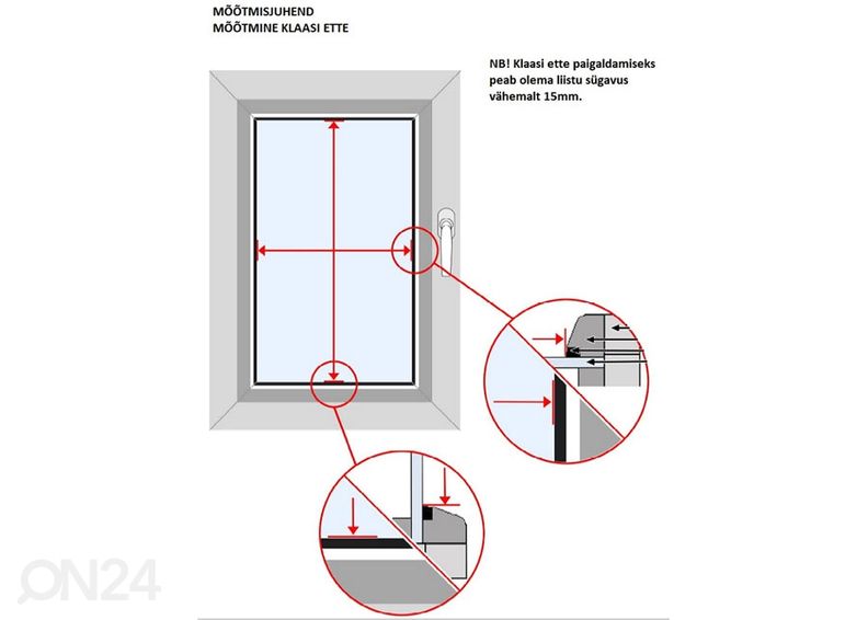Pimendav voldikkardin 70-80x110 cm suurendatud