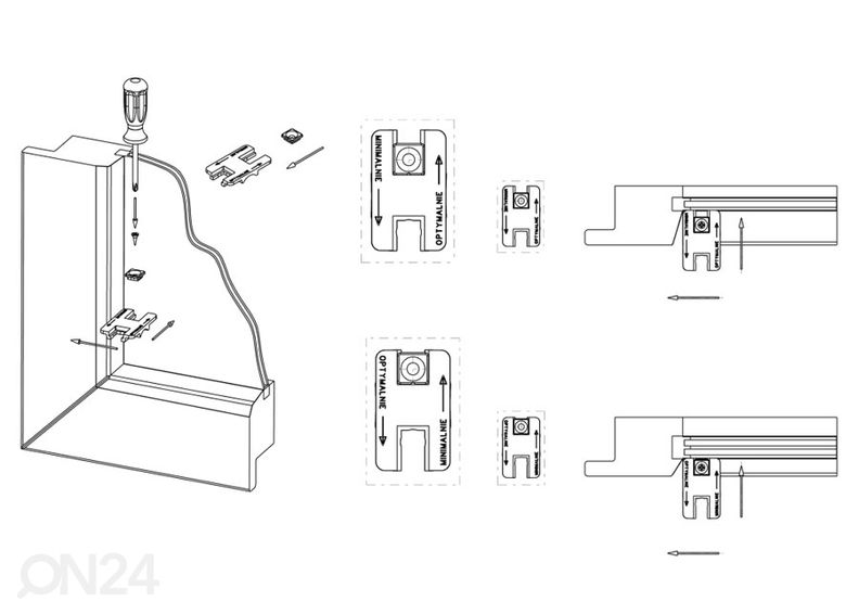 Pimendav voldikkardin laius 100-110 cm suurendatud