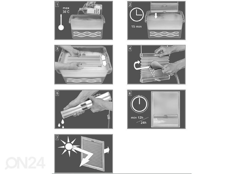 Pimendav voldikkardin laius 110-120 cm suurendatud