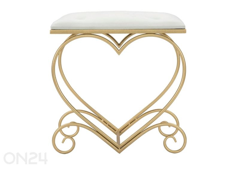 Pink Heart, kreemjas/kuldne suurendatud