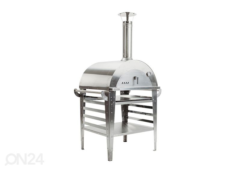 Pitsaahi koos aluslauaga Pizzo-Set-Inox suurendatud