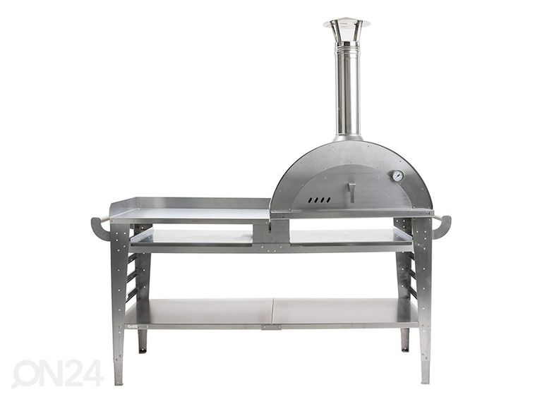 Pitsaahi koos aluslauaga Pizzo-XL-set-Inox suurendatud