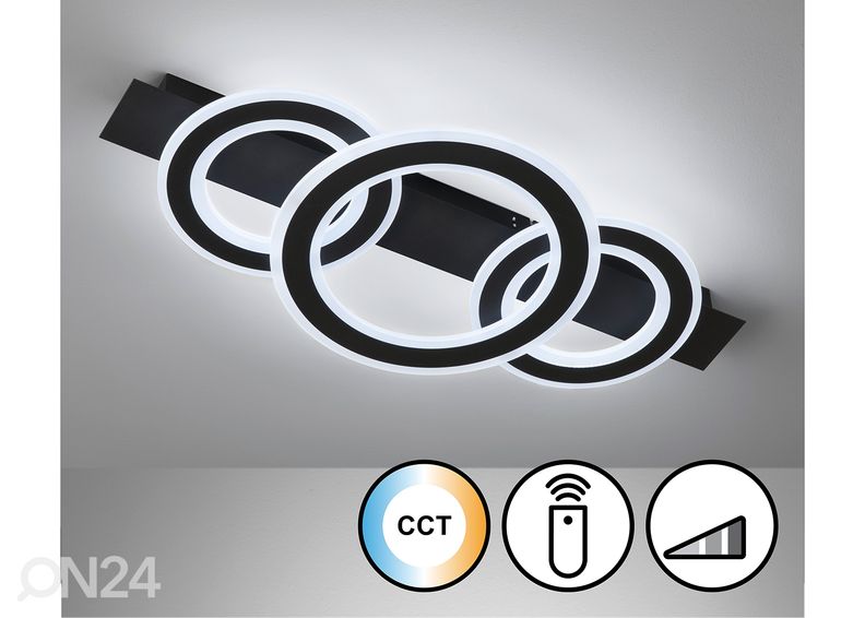 Plafoon Circle LED, llivamust suurendatud