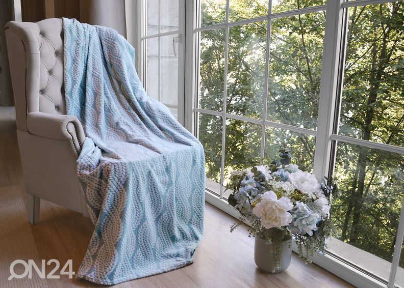 Pleed Liana 140x200, helesinine suurendatud