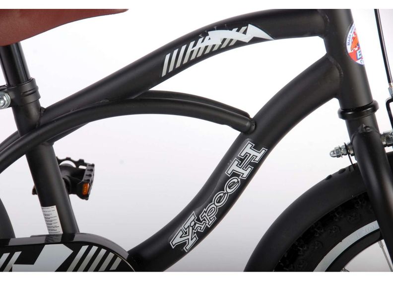 Poiste jalgratas Yipeeh must Cruiser 14 tolli Volare suurendatud