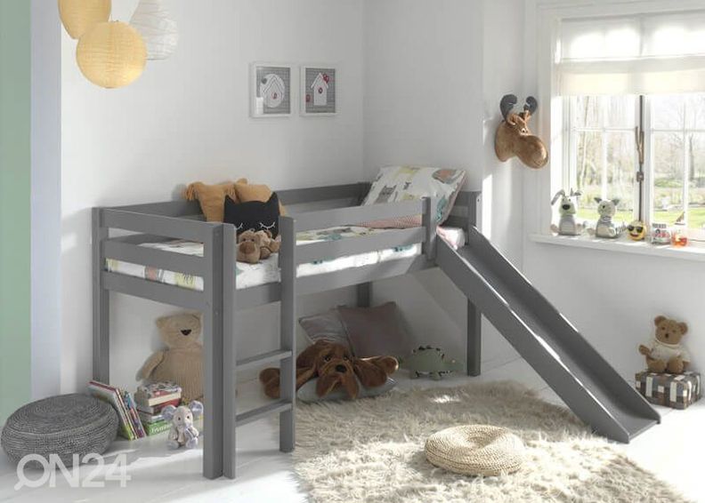 Poolkõrge narivoodi Pino 90x200 cm suurendatud