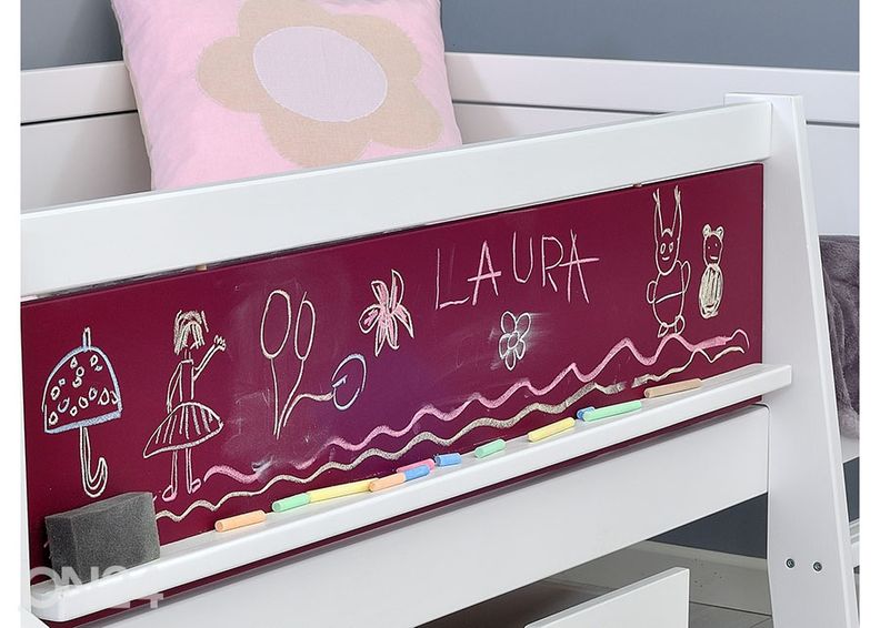 Poolkõrge voodi Jerwen 70x160 cm suurendatud