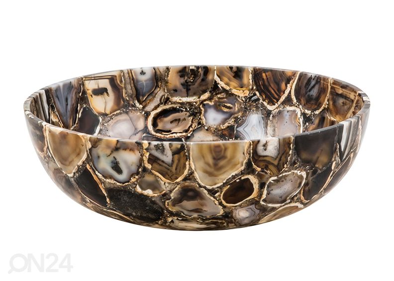 Poolvääriskivist valamu suurendatud