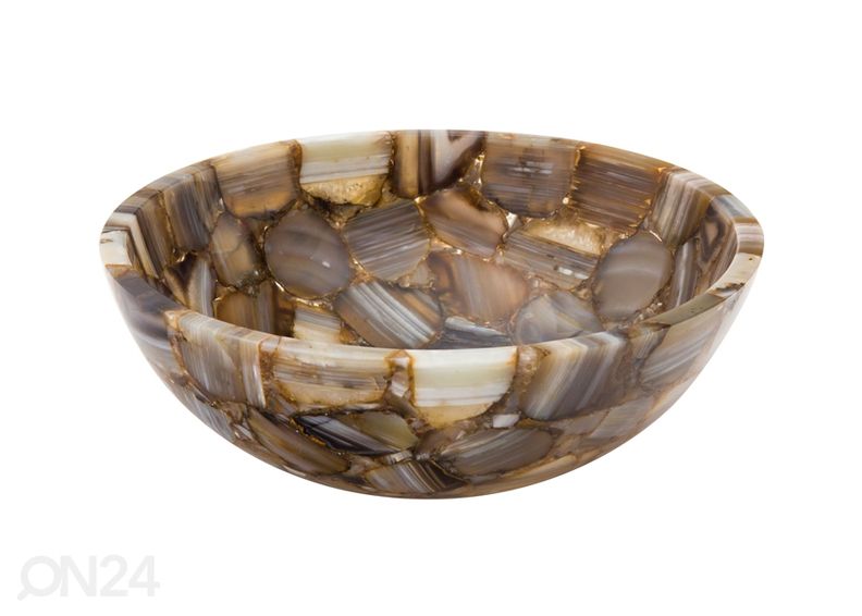 Poolvääriskivist valamu suurendatud