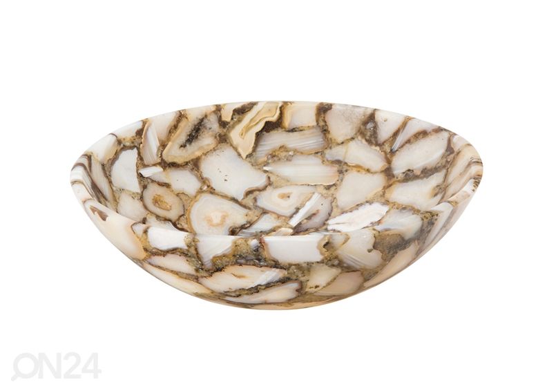 Poolvääriskivist valamu suurendatud