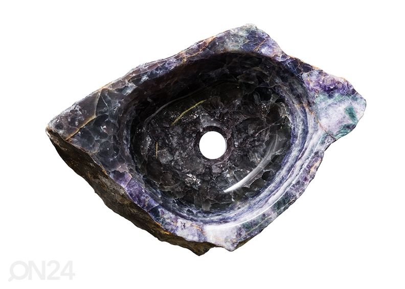 Poolvääriskivist valamu suurendatud