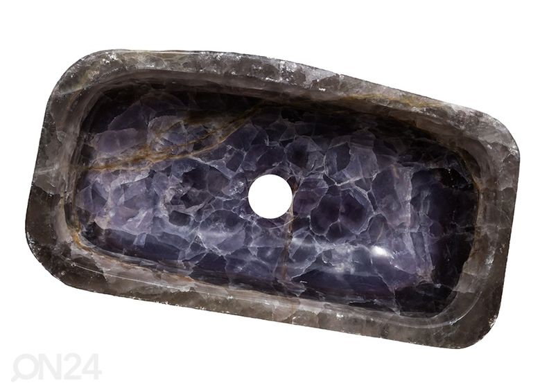 Poolvääriskivist valamu suurendatud