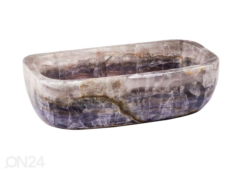 Poolvääriskivist valamu suurendatud