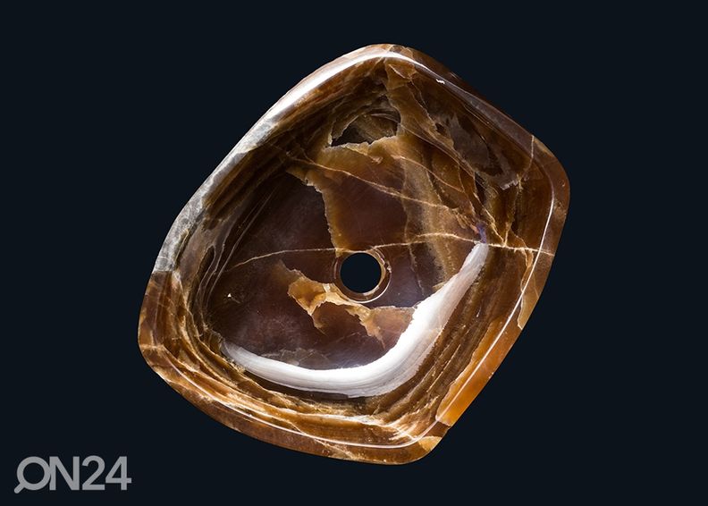 Poolvääriskivist valamu suurendatud