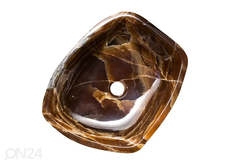 Poolvääriskivist valamu suurendatud