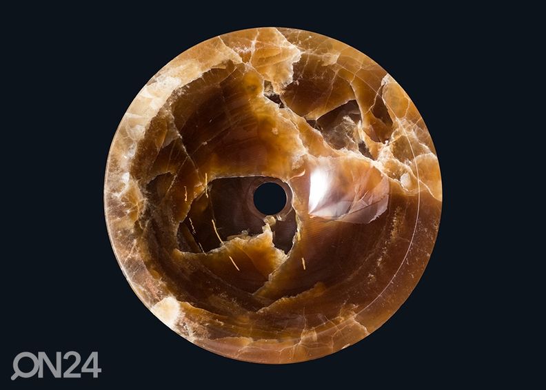 Poolvääriskivist valamu suurendatud