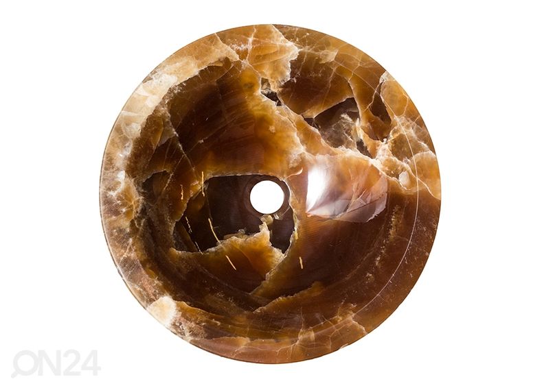 Poolvääriskivist valamu suurendatud