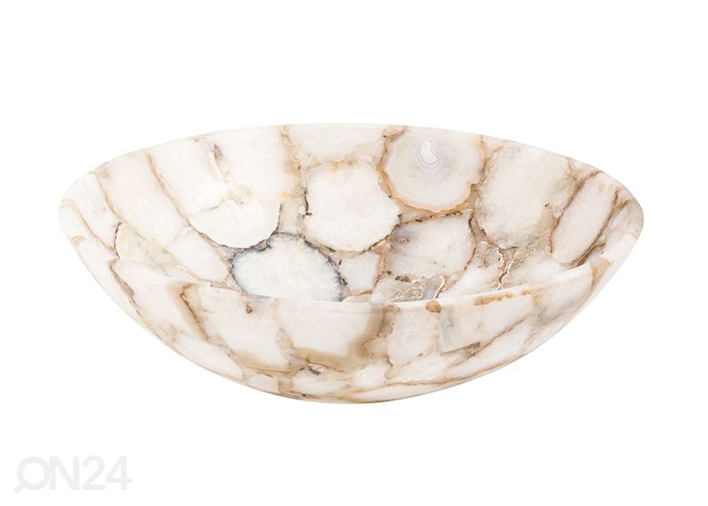 Poolvääriskivist valamu suurendatud