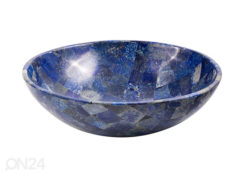 Poolvääriskivist valamu suurendatud