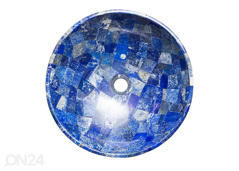 Poolvääriskivist valamu suurendatud