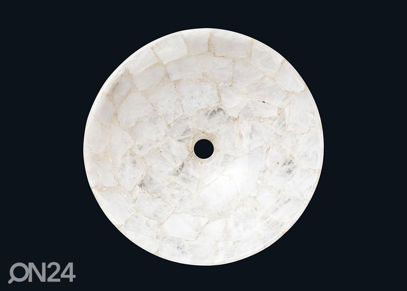 Poolvääriskivist valamu suurendatud