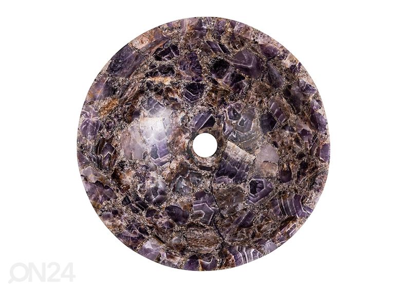 Poolvääriskivist valamu suurendatud