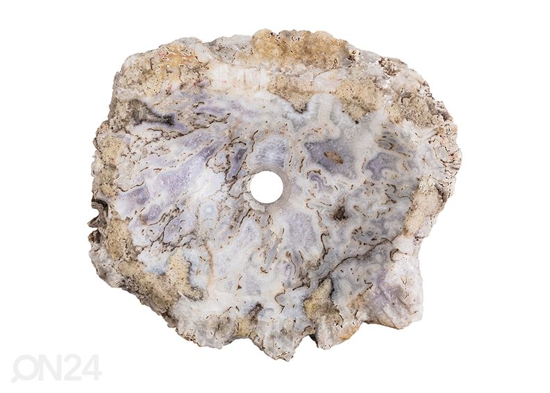 Poolvääriskivist valamu suurendatud