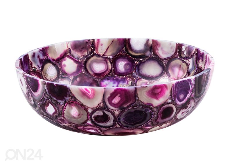 Poolvääriskivist valamu suurendatud