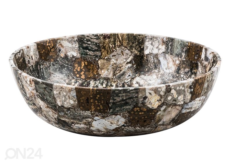 Poolvääriskivist valamu suurendatud