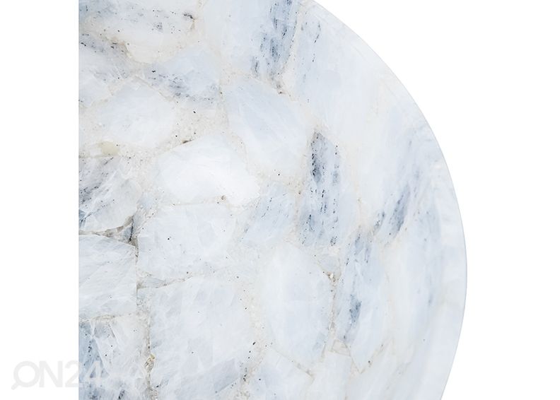 Poolvääriskivist valamu suurendatud