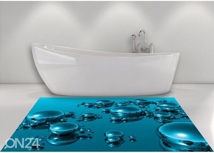 Põrandakleebis 3d drops 255x170 cm suurendatud
