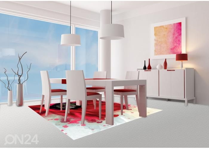 Põrandakleebis Poppy 170x170 cm suurendatud