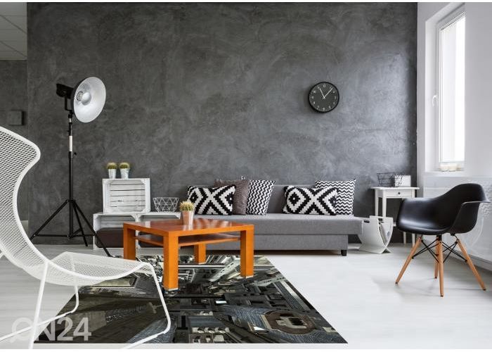 Põrandakleebis Skyscraper 170x170 cm suurendatud