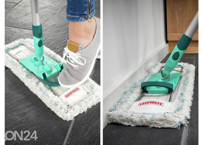 Põrandapesija Profi XL MicroDuo teleskoopvarrega Leifheit suurendatud