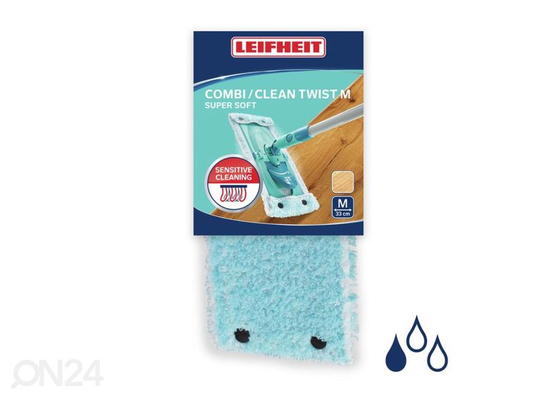 Põrandapesija vahetuskate Leifheit Twist/Combi Clean ExtraSoft suurendatud