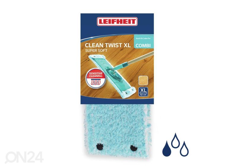 Põrandapesija vahetuskate Leifheit Twist XL Extra Soft suurendatud