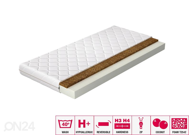 Poroloonmadrats Luna 180x200 cm suurendatud