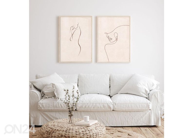 Poster Line art figuur 50x70 cm suurendatud
