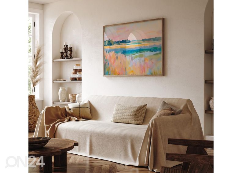 Poster Pastelne maastiku maal 70x100 cm suurendatud