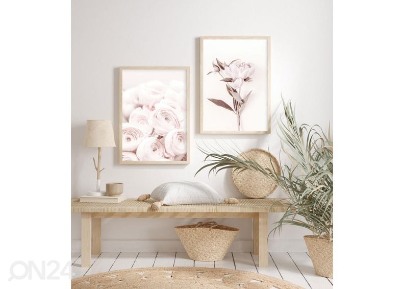 Poster Pastelne roosa II 70x100 cm suurendatud