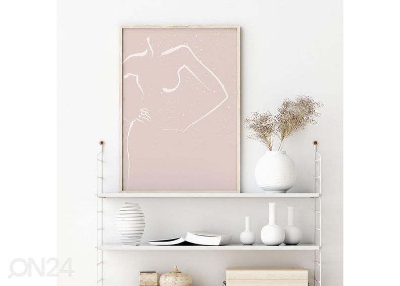 Poster Roosa figuur 40x50 cm suurendatud