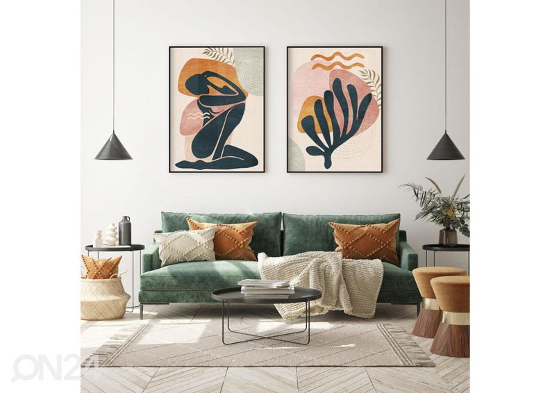 Poster Värvikirev illustratsioon 40x50 cm suurendatud